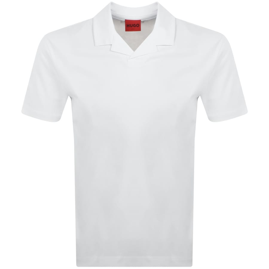 HUGO Dimerspolo Slim Fit Polo T Shirt White